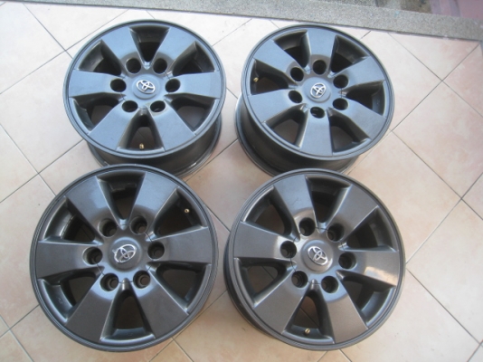 ขายล้อแม็กมือสอง Vigo 15"x7" et30 6รู139.7 ล้อทำสีเทากันมาใหม่ครับ สนใจติดต่อเล็กคลองสามครับ 081-3747940 ขายล้อแม็กมือสอง Vigo 15"x7" et30 6รู139.7 ล้อทำสีเทากันมาใหม่ครับ สนใจติดต่อเล็กคลองสามครับ 081-3747940