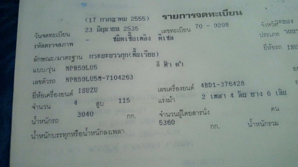 ขาย npr115  ช่วงล่างใหญ่ พื้นเรียบสวยๆแอร์เย็นพร้อมใช้งาน