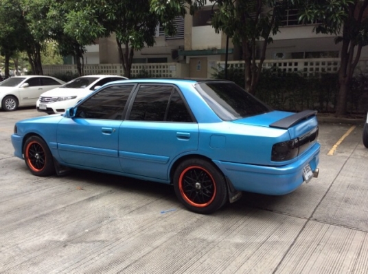 ขายรถมาสด้า323 ปี94 เครื่อง 1.6 เกียร์ออโต้ ติดแก๊ส LPG เพาเวอร์ ไฟฟ้าทั้งคัน เครื่องเสียงชุดใหญ่ เปิดดังลั่น แอร์เย็นฉ่ำ ตัวถังเดิม สีเต็ม แม็กสปาโก้15&quot; ยางใหม่ๆ4เส้น รถขับดี พร้อมใช้  เครื่องเสียง+แม็กยางใหม่ ก็คุ้มแล้วครับ ภาษีปี58