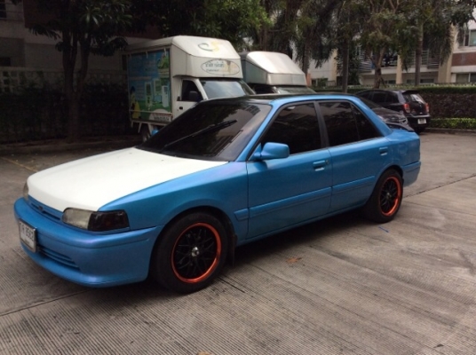 ขายรถมาสด้า323 ปี94 เครื่อง 1.6 เกียร์ออโต้ ติดแก๊ส LPG เพาเวอร์ ไฟฟ้าทั้งคัน เครื่องเสียงชุดใหญ่ เปิดดังลั่น แอร์เย็นฉ่ำ ตัวถังเดิม สีเต็ม แม็กสปาโก้15&quot; ยางใหม่ๆ4เส้น รถขับดี พร้อมใช้  เครื่องเสียง+แม็กยางใหม่ ก็คุ้มแล้วครับ ภาษีปี58