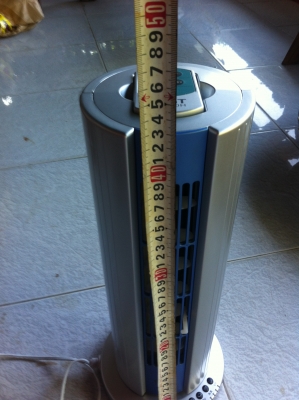 พัดลมแนวตั้งทรงสูง 43 ซม ปรับสปีดได้ 3 ระดับ มีระบบตั้งเวลาการทำงาน มี UV