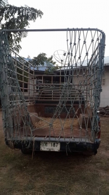 ขายรถกระบะมิตซู พร้อมคอกเหล็กบรรทุกวัว เครื่องดี แชชซีสวย เอกสารเล่มทะเบียนพร้อมโอน ทะเบียนเต็มปี58