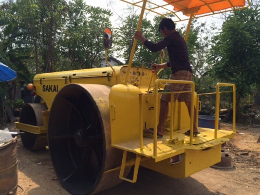 ขายด่วนรถบด3ล้อเหล็ก SAKAI KD7610 ตรวจเช็คพร้อมใช้ทำสี เล่มทะเบียน ขายด่วนรถบด3ล้อเหล็ก SAKAI KD7610 ตรวจเช็คพร้อมใช้ทำสี เล่มทะเบียน