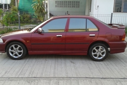 HONDA - CITY -  1.5 สีแดง, เกียร์อัตโนมัติ, แอร์, วิทยุ, เทป, ล้อแมกซ์เดิม, ก.ไฟฟ้า, ซ. ล็อก, เบาะหนังแท้  ,กุญแจรีโมท2ชุด ติดแก๊สลงเล่มแล้วปี 55 พร้อมโอน