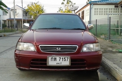 HONDA - CITY -  1.5 สีแดง, เกียร์อัตโนมัติ, แอร์, วิทยุ, เทป, ล้อแมกซ์เดิม, ก.ไฟฟ้า, ซ. ล็อก, เบาะหนังแท้  ,กุญแจรีโมท2ชุด ติดแก๊สลงเล่มแล้วปี 55 พร้อมโอน