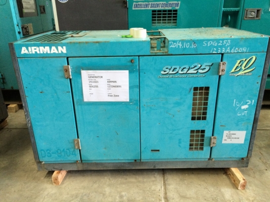 เครื่องปั่นไฟ AIRMAN SDG25S ตู้รุ่น EQ สวย ๆ เซ็ตนอกจากญี่ปุ่น ถูกครับ