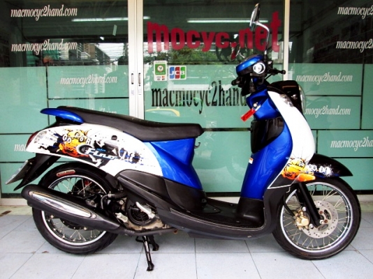 Fino สีดำนํ้าเงินขาว ลายฟร์ชั่น รถเดือน สิงหาคม ปี 53 รถดีราคาเร้าใจ แถม 2 รายการ 17900