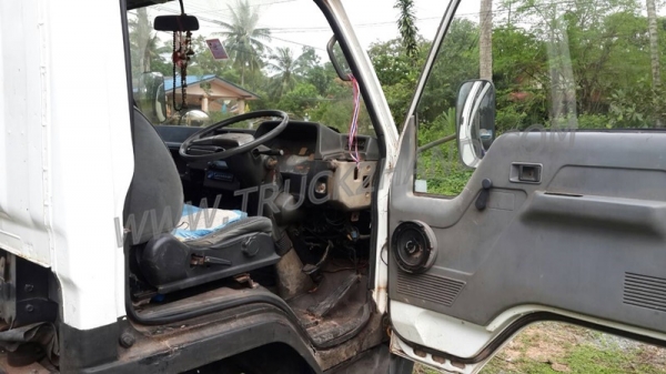 Mitsubishi Canter 115 แรงม้า เข็มไมล์ 159,619  ยาว 3.70เมตร สูง 79เซ็นติเมตร  กว้าง 2.08เมตร