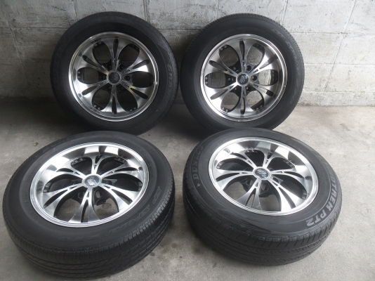 ล้อแม็ก 18นิ้ว 6รู พร้อมยาง สวยๆ 4 ล้อ ราคา 7500 บาท