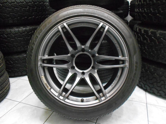 ขายล้อแม็ก Cosmis MR ll ขอบ 18&times;8.5,9.5(6/139)พร้อมยาง 245/45/18 ปี 14/เทิร์นได้ ใส่ฟรี ส่งฟรีค่ะ