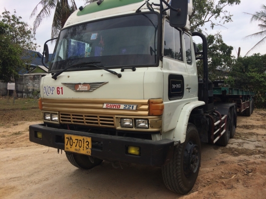 ฮีโน่221เครื่อEP100พร้อมหางพื้นสองเพลาพนัสพร้อมใช้ครับ