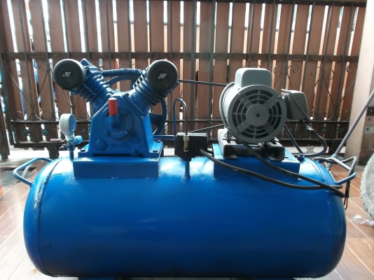 ปั้มลม 120L 8000 ใช้งานได้ปกติ มอเตอร์มิตซุ 1 แรง