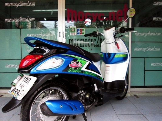 LET'S สีนํ้าเงินขาว รถเดือน มกราคม ปี 57ไมล์ 6 พันโล รุ่นใหม่หัวฉีด ของแถม 2 รายการ 19900