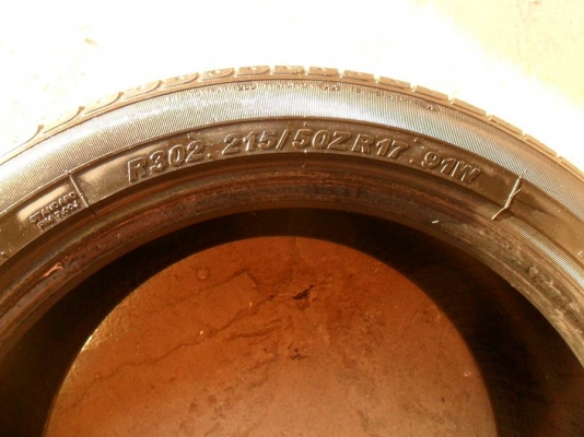 ยางขอบ17 ปี12(4เส้น2,400บ)-215/50 R17ดอกหนา