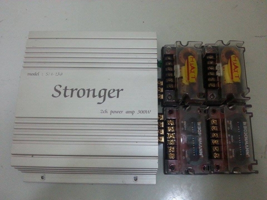 แอมป์ 2 แชลแนล+พาสทีฟ 2 คู่