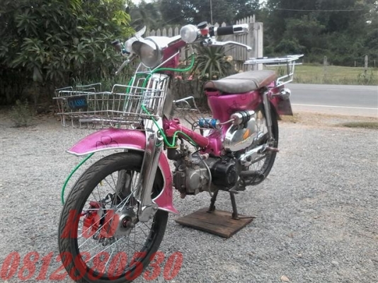 ขาย C70แต่งสวยเล่มทะเบียนโครงเครื่องเวฟพร้อมออกทริป ขาย 12000 บาท