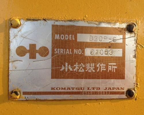 KOMATSU D20P-6