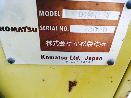ขาย!!! รถดันดิน KOMATSU D21P-7 รถนอก รถพร้อมใช้งาน เอกสารครบ ขาย!!! รถดันดิน KOMATSU D21P-7 รถนอก รถพร้อมใช้งาน เอกสารครบ