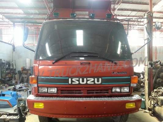 รถบรรทุก 10 ล้อ ดัมพ์ ยี่ห้อ ISUZU ROCKY  2 เพลาดั๊ม กระบะมิเนียม