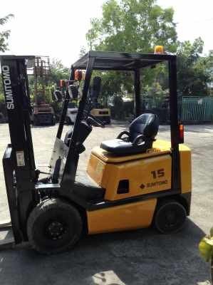 +++ ขายโฟล์คลิฟท์  SUMITOMO YALE FD15  ขนาด 1.5  ตัน  (รถนอกนำเข้า  สภาพดี)  เครื่องยนต์ดีเซล  เสา 3 เมตร  เกียร์ธรรมดา  ยางตันครับ
