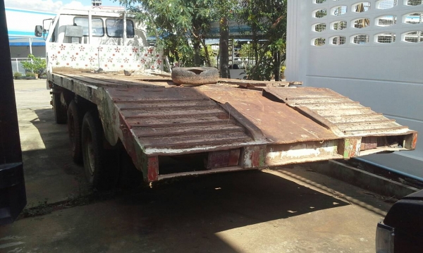 ขายรถบรรทุกรถแบคโฮ 2 เพลา HINO KT725 หางสวยทะเบียนพร้อม