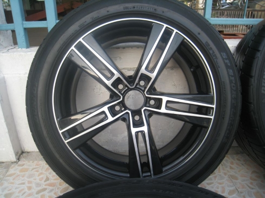 ขายล้อแม็ก Lenso es6 17"x7.5" et 42 5รู 114 + ยางปี 11 (081-3747940)