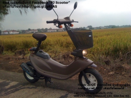 Honda ZOOK กิ้บๆจากญี่ปุ่น ประกอบใหม่ เดิมๆสวยๆทั้งคัน สีเดิม เครื่องเดิม กุญแจเดิม