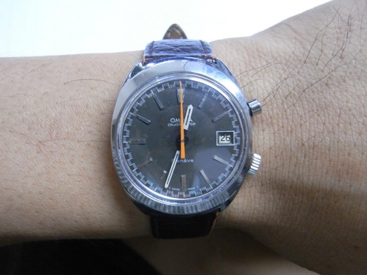 ขายนาฬิกา Omega Chronostop ไขลาน หน้าเดิมๆ เครื่องเดินดี no.920 มีวันที่