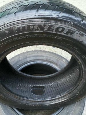 ขายยาง ดันลอป ขอบ13 175/70/13 ยางปี 2010 ยันนุ่ม ละมุล พื้นถนนอยู่ 2เส้น1000 0894445594