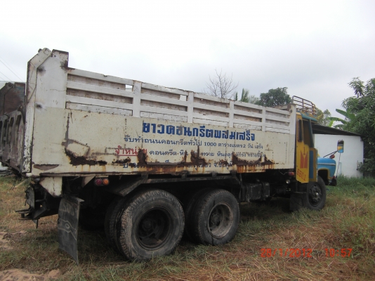 ขายสิบล้อหัวยาวดั้มเพลาเดียว พวงมาลัยเพาวร์ ช่วงล่างใหญ่จั้มโบ้