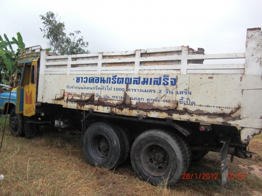 ขายสิบล้อหัวยาวดั้มเพลาเดียว พวงมาลัยเพาวร์ ช่วงล่างใหญ่จั้มโบ้