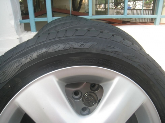 ขายล้อแม็กเดิม TOYOTA VIOS 15" 4/100 +ยางปี10 (081-3747940)