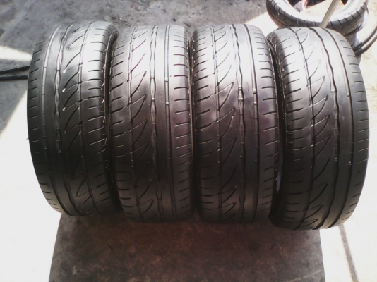 195/55R15 BRIDGESTONE POTENZA ปี2012 ไม่มีปะ สวยมาก ชุด 4 เส้น TEL.081-427-3941