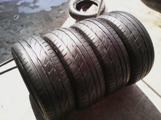 195/55R15 BRIDGESTONE POTENZA ปี2012 ไม่มีปะ สวยมาก ชุด 4 เส้น TEL.081-427-3941