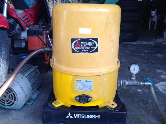 ขายปั้มน้ำอัตโนมัติ mitsubishi 250W สภาพสวย ถังไม่มีซ่อม ตรวจเช็คแรงดันเรียบร้อยแล้ว ไม่มีรั่วซึม พร้อมใช้งาน