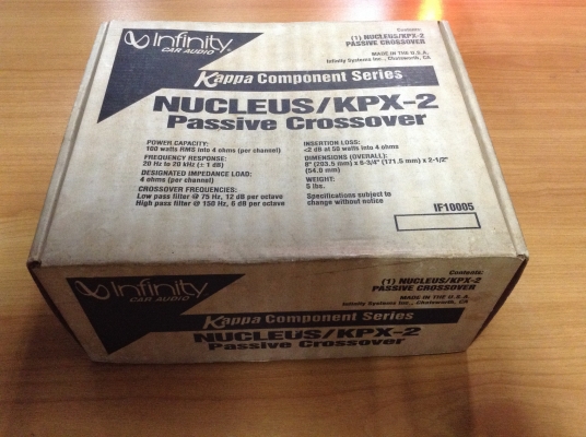 ขายครอส 3 ทาง Infinity PASSIVE CROSSOVER Kappa/KPX-2 ขายครอส 3 ทาง Infinity PASSIVE CROSSOVER Kappa/KPX-2