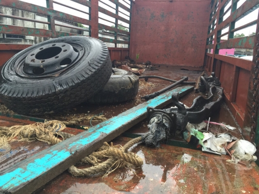 ขายซาก10ล้อเพลาเดียว 185 แรง KT925..รถอุบัติเหตุ...เล่มพร้อม ม.79ไว้