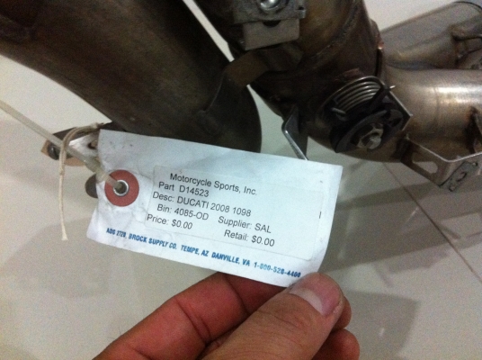 Ducati 1098 Exhaust (ลดราคายกชุด)