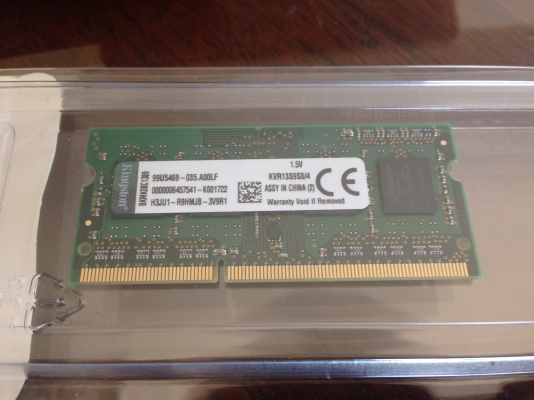 แรม โน๊ตบุ๊ก Kingston kvr13s9s8/4 // 4GB