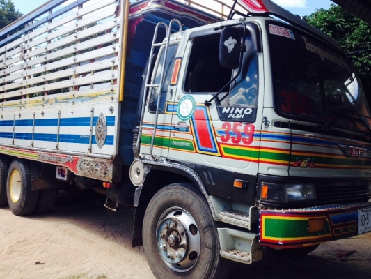 ขายรถบรรทุกเพลาเดียว HINOFL3H เครื่อง JO8C สวยพร้อมใช้