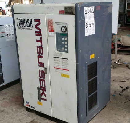 ปั๊มลมสกรู  เก่าญี่ปุ่น  MITSUI SEIKI  ขนาด 10 แรง สภาพสวย  พร้อมใช้งาน