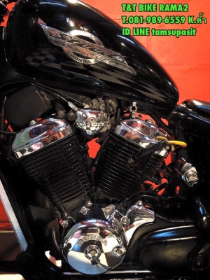 T&amp;T BIKE RAMA2ขายHONDA STEED400 ปี93 ราคาเพียง57500฿ อินวอย สรรพสามิต ฉบับจริง รถสีสวยดำดุจริงท่อเดิมผ่า