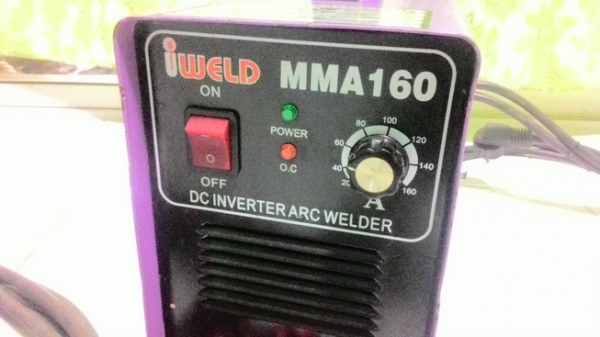 ตู้เชื่อมระบบอินเวอร์เตอร์ iweld ขนาด 160 วัตต์ สภาพดีพร้อมใช้ครับ