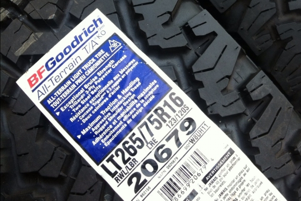 ขายยางใหม่ BF Goodrich All-terrain 265 75 r16 ปี2014