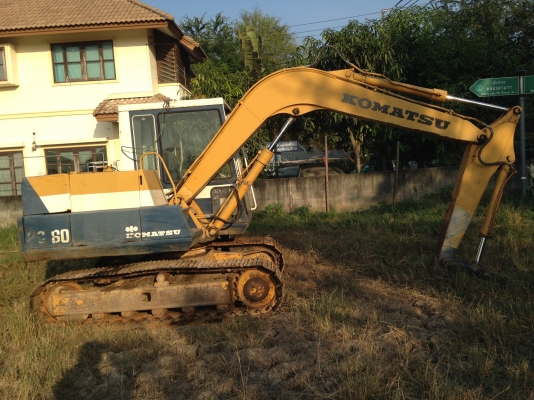 ขายรถแบคโฮ KOMATSU PC-60-5 รถสวย เครื่อง ปั้มแรง ปุ้งกี้มี ราคา450000 เอกสารไม่มี สนใจโทรจองด่วน