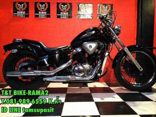 T&amp;T BIKE RAMA2ขายHONDA STEED400 ปี93 ราคาเพียง57500฿ อินวอย สรรพสามิต ฉบับจริง รถสีสวยดำดุจริงท่อเดิมผ่า