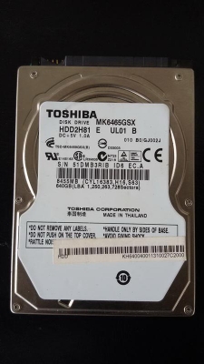 ขาย HDD NoteBook Toshiba SATA 640 GB สภาพสวย ใช้งานได้สมบูรณ์  No Bad