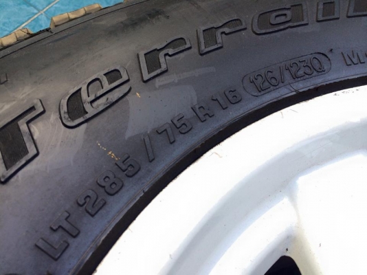 Bf ALL USA. 285/75/16 สภาพยางใหม่ ลงพื้น1เดือน