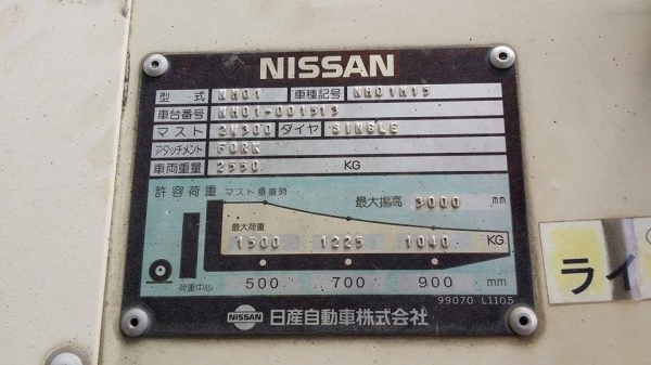 รถโฟล์คลิฟต์ NISSAN เก่าญี่ปุ่น ขนาด 1.5 ตัน เครื่องยนต์เบนซิน พวงมาลัยเพาเวอร์ ยางตัน ยกสูง 3 เมตร สภาพดีพร้อมใช้งาน รถโฟล์คลิฟต์ NISSAN เก่าญี่ปุ่น ขนาด 1.5 ตัน เครื่องยนต์เบนซิน พวงมาลัยเพาเวอร์ ยางตัน ยกสูง 3 เมตร สภาพดีพร้อมใช้งาน