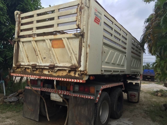 ขายหางพ่วงดั้มสามมิตร 3เพลาแท้ ปี54เล่มทะเบียนพร้อมขาย580000